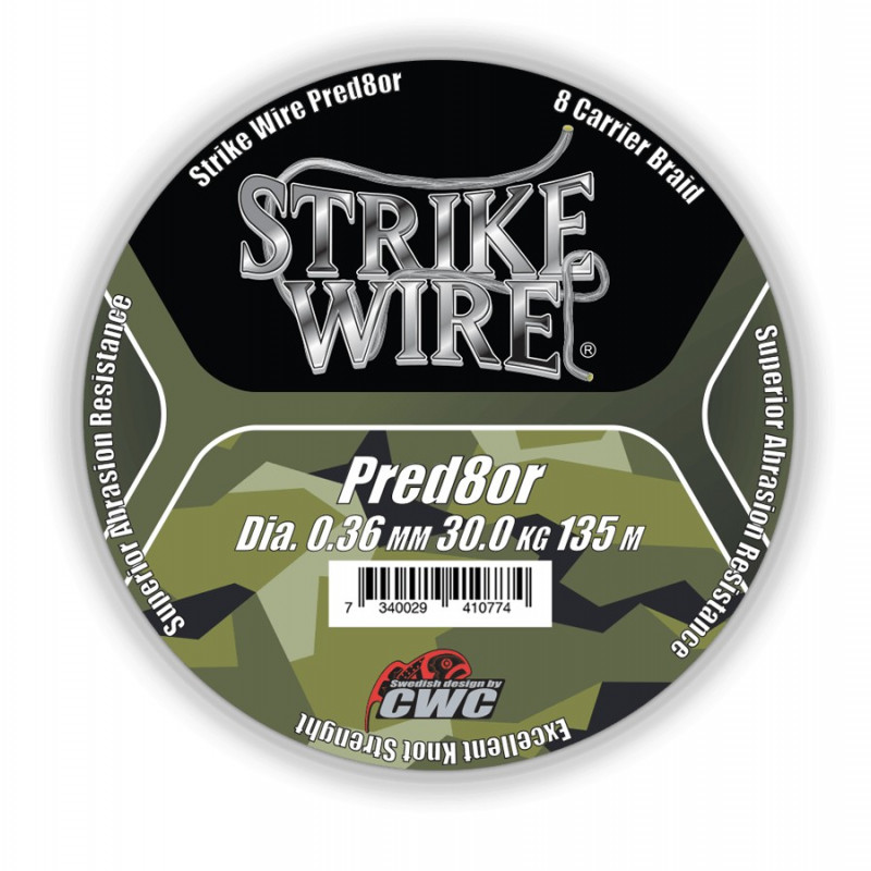 Tresse strike wire Pred8or X8, 0.19mm/14kg/135m camo