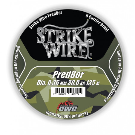Tresse strike wire Pred8or X8, 0.19mm/14kg/135m camo
