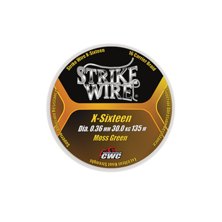 Tresse strike wire x-16, 0.28mm/20kg/135m green