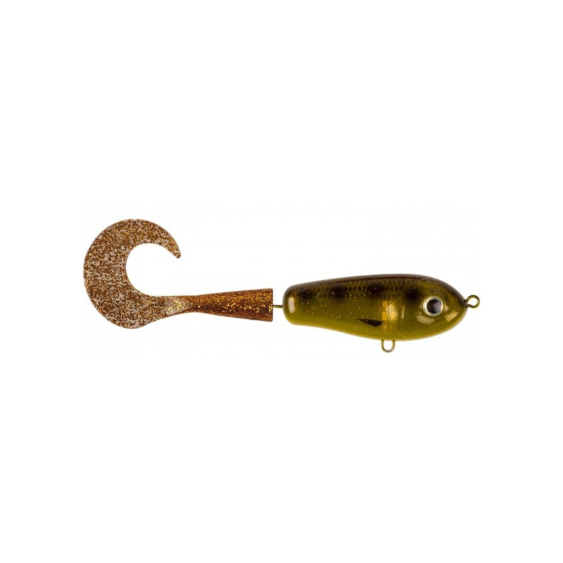 Wolf Tail, sinking, 106gr, 23cm - Spotted Bullhead - Gold