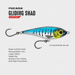 Pucara Gliding Shad (motifs lignes)