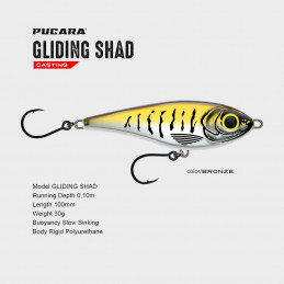 Pucara Gliding Shad (motifs dents)