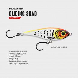 Pucara Gliding Shad (motifs dents)