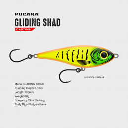 Pucara Gliding Shad (motifs dents)