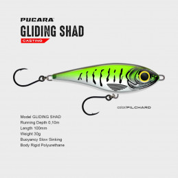 Pucara Gliding Shad (motifs dents)